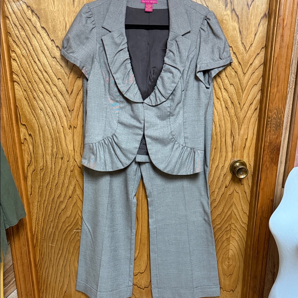 Tan suit size 12. Sunny Leigh